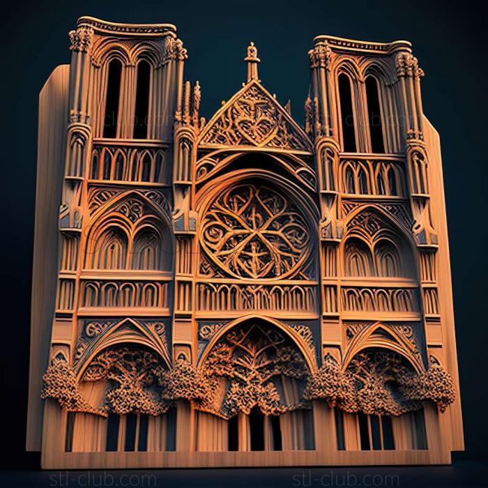 3D model notre dame (STL)